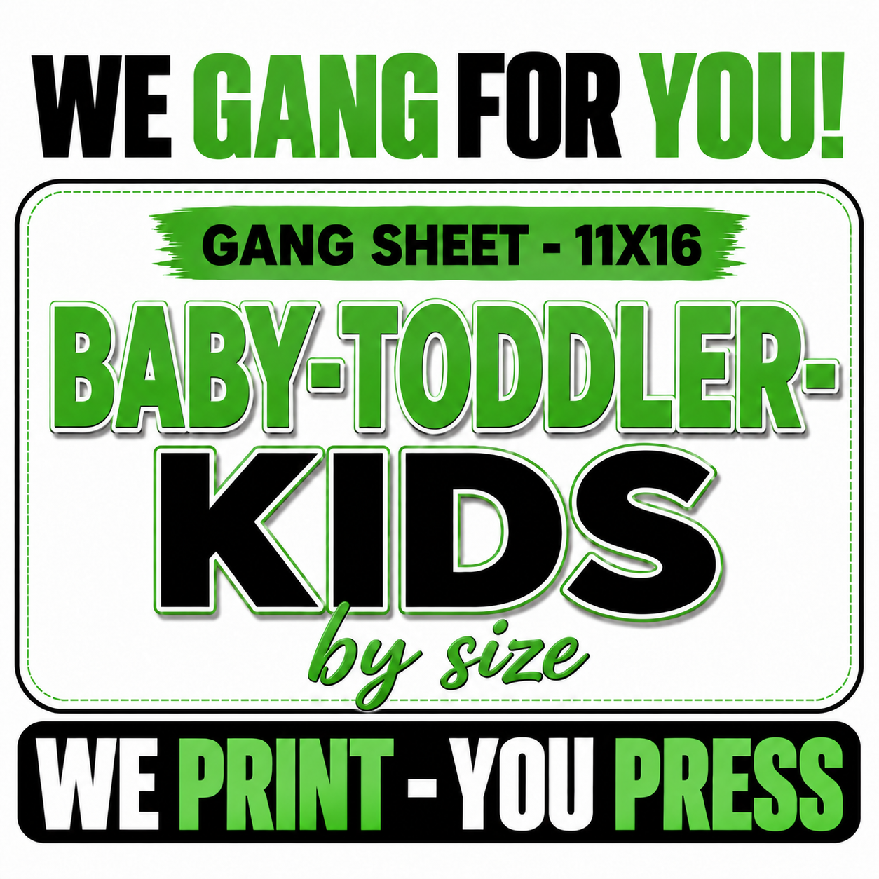 Custom Baby-Toddler-Kids DTF Transfers