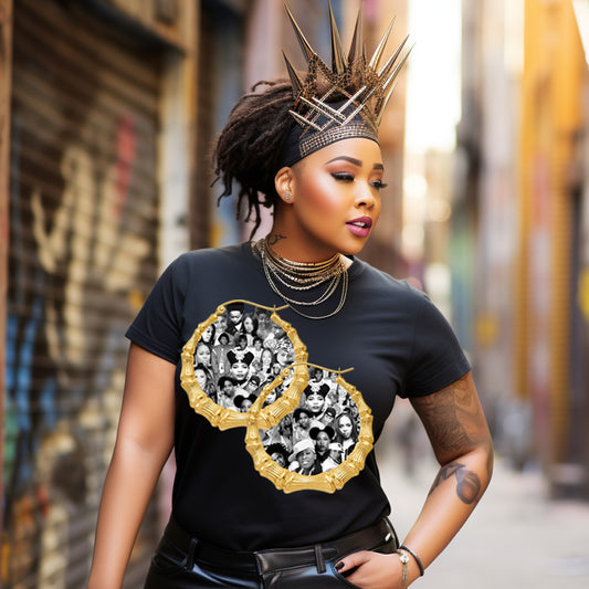 Ladies of Hip Hop Bamboo Earrings DTF Transfer