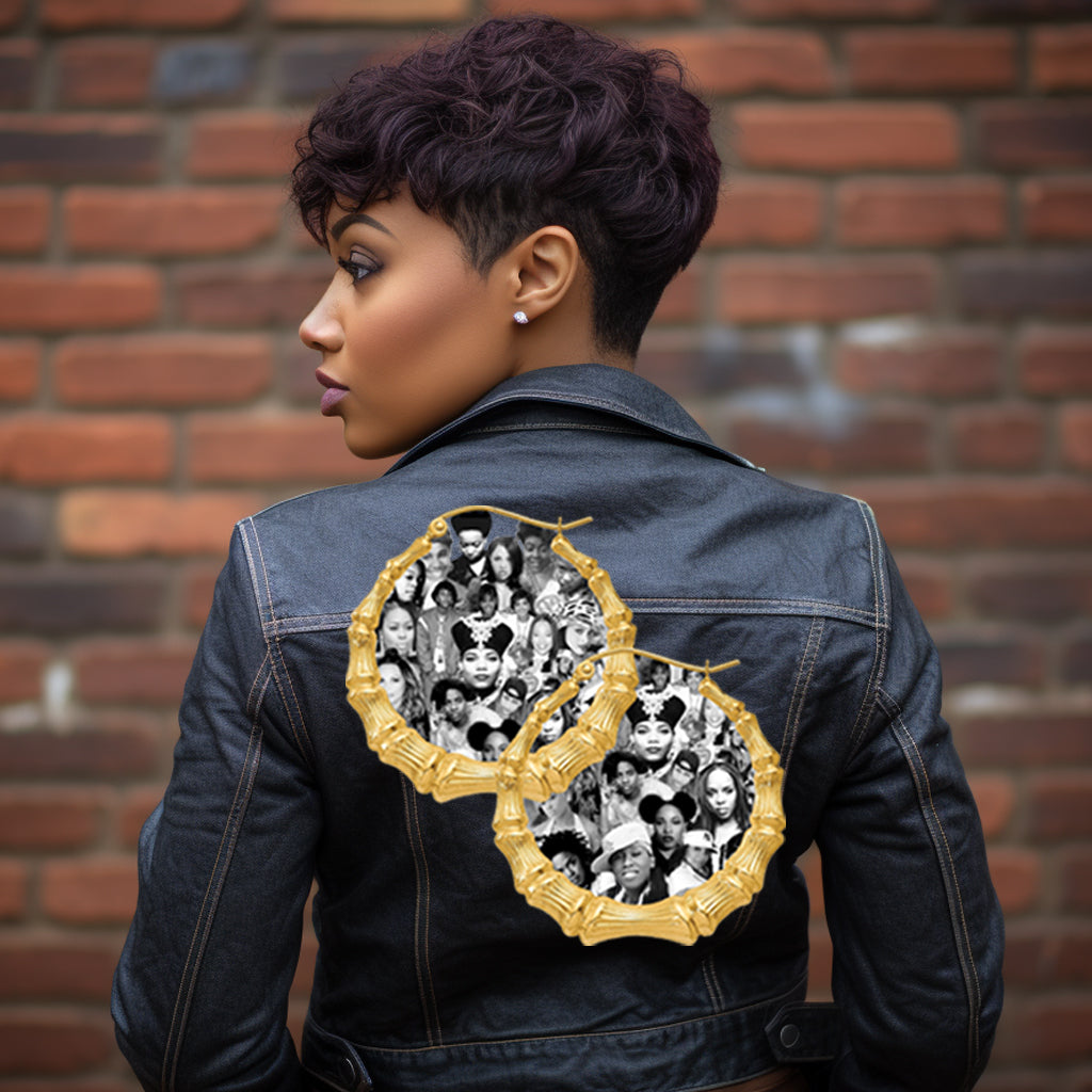 Ladies of Hip Hop Bamboo Earrings DTF Transfer