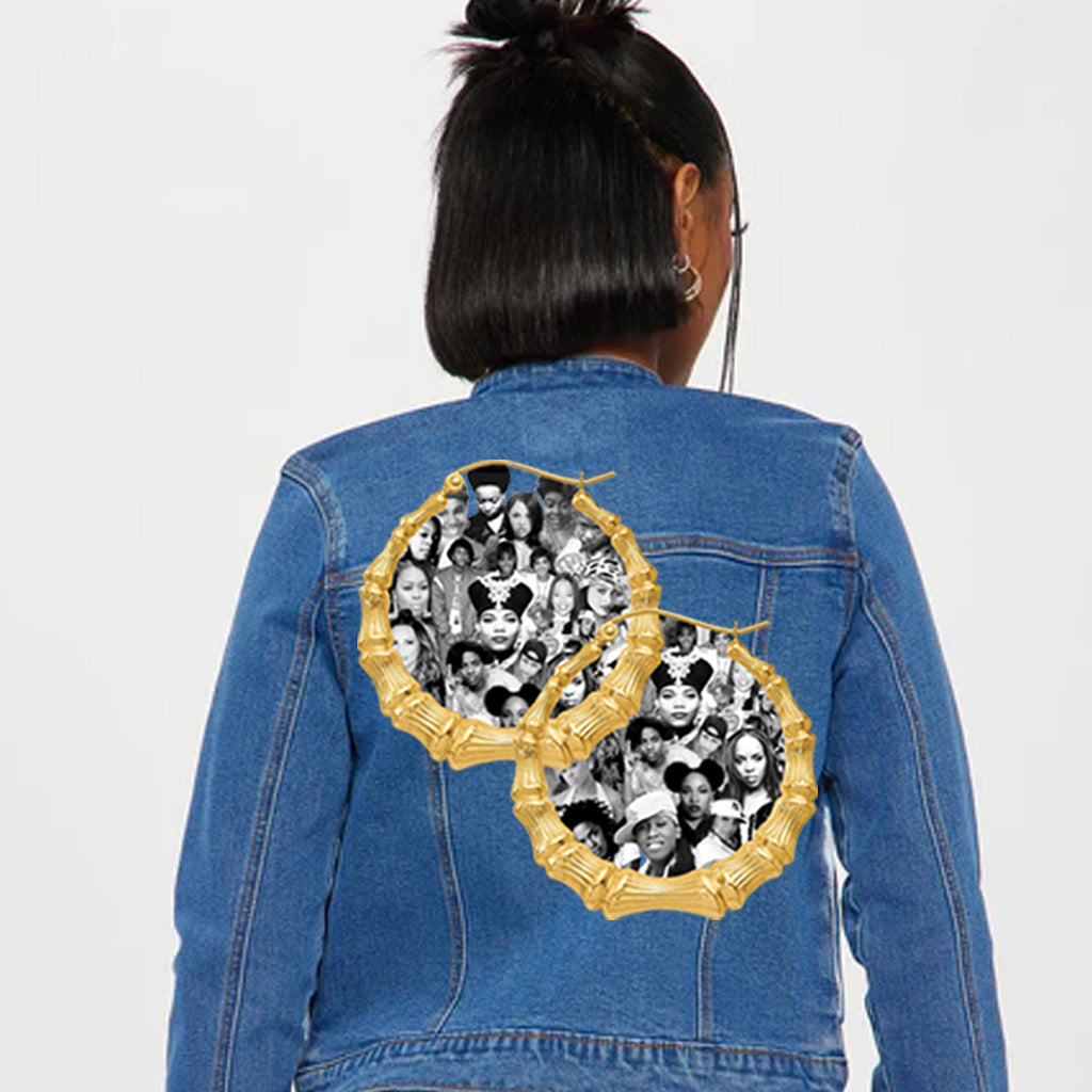Ladies of Hip Hop Bamboo Earrings DTF Transfer