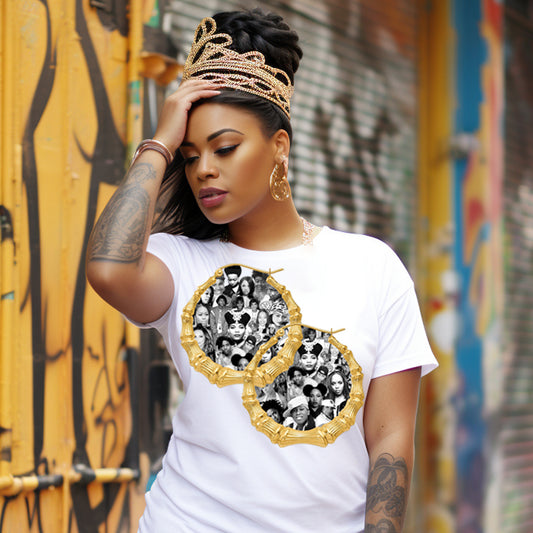 Ladies of Hip Hop Bamboo Earrings DTF Transfer