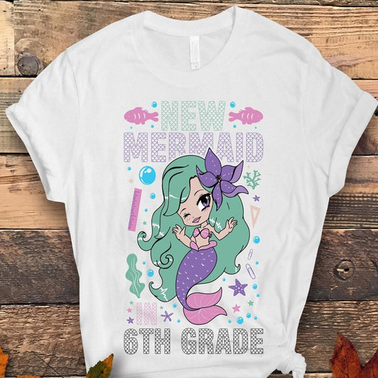 Mermaid 6th Grade DTF Transfer