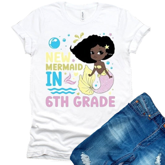 Mermaid 6th Grade DTF Transfer
