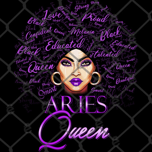 Aries Purple Queen DTF Transfer