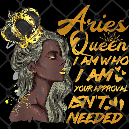 Aries Queen Approval DTF Transfer