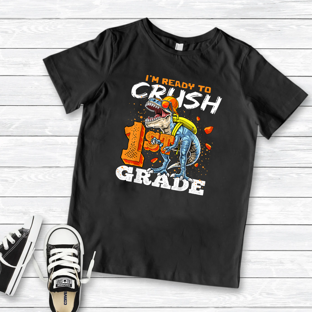 Crush 1st Grade Dinosaur DTF Transfer