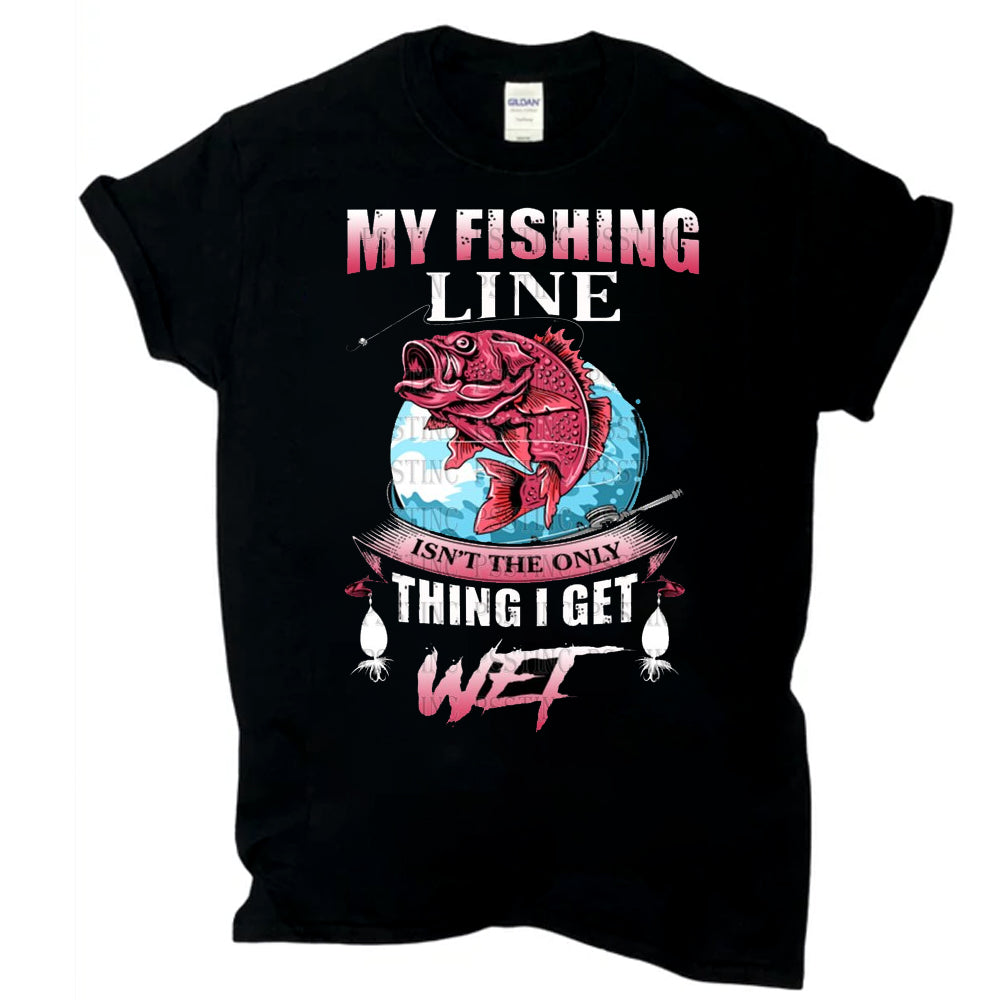 Fishing Line Wet DTF Transfer