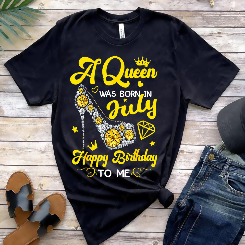 July Queen Yellow Shoes DTF Transfer