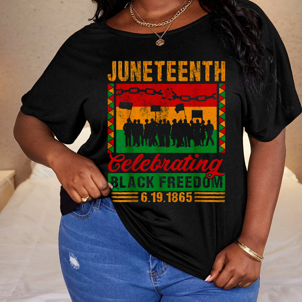 Juneteenth Celebrating 1865 People Flag DTF Transfer