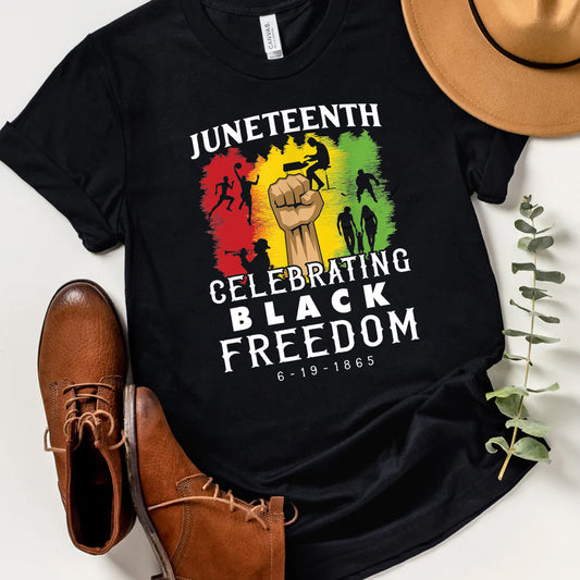 Juneteenth Black Freedom Brown Fist People DTF Transfer