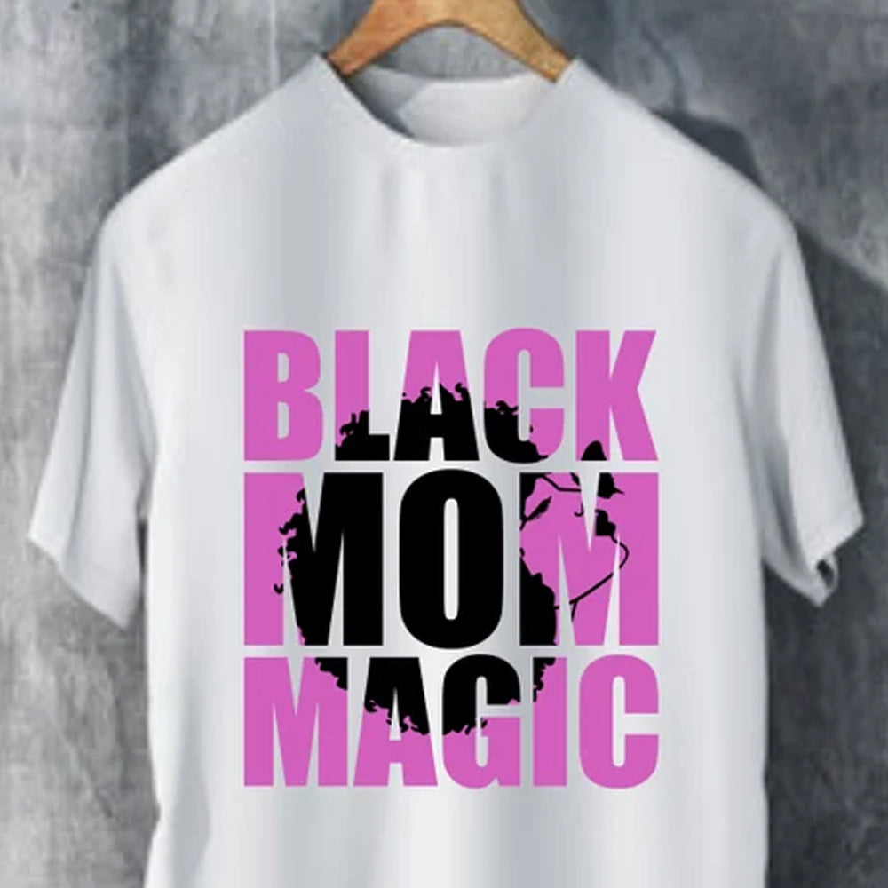 Black Mom Magic DTF Transfer
