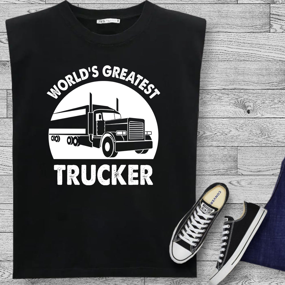 Worlds Greatest Trucker DTF Transfer