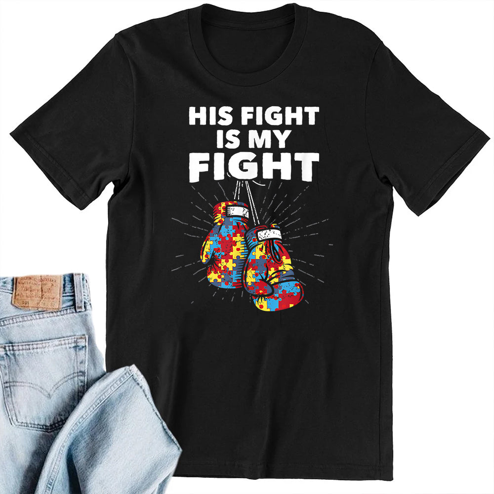 His Fight Autism DTF Transfer