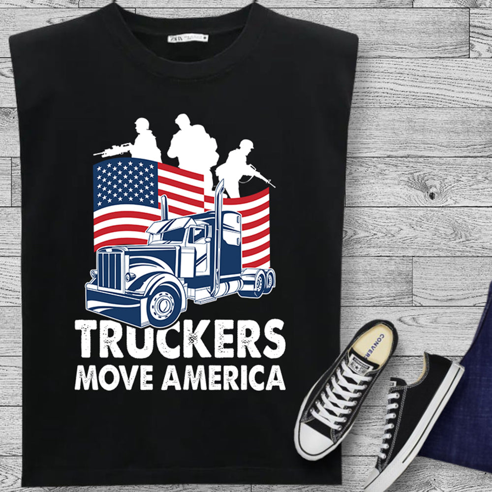 Truckers Move America DTF Transfer