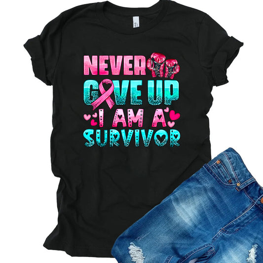 Never Give Up Survivor DTF Transfer