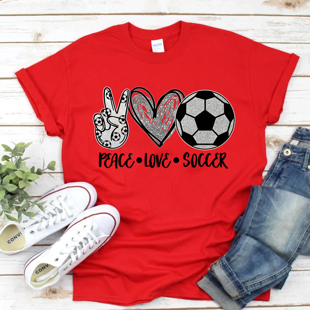 Peace Love Soccer DTF Transfer