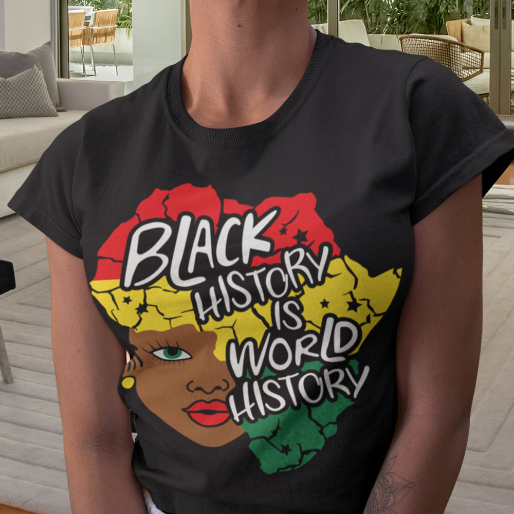 Black History is World History Face DTF Transfer